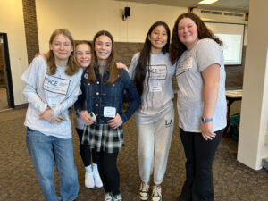 Photos from the PACE Student Exhibition at Worcester State University on February 5, 2025.