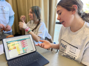 Photos from the PACE Student Exhibition at Worcester State University on February 5, 2025.